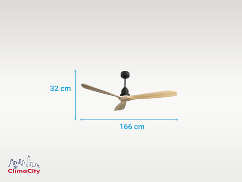 Ventilador de techo Reversible Termostato Wifi Motor DC Techos Inclinados Mando a Distancia Hypersilence Memoria FullWood 6