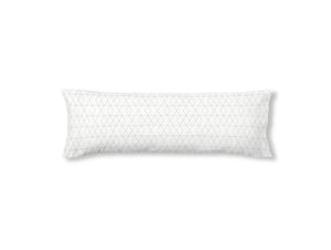 Funda de almohada 100% algodón 175 hilos con cierre de solapa 1 pieza en blanco con rayas verdes