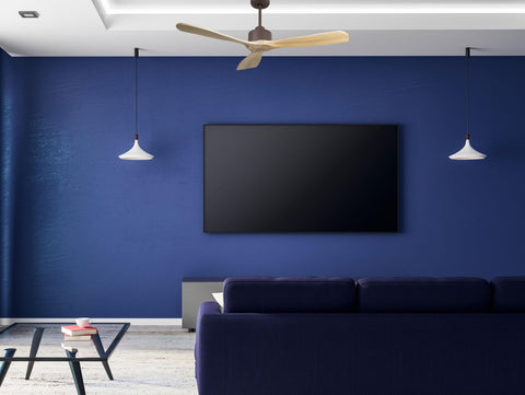 Ventilador de techo Reversible Termostato Wifi Motor DC Techos Inclinados Mando a Distancia Hypersilence Memoria FullWood 5