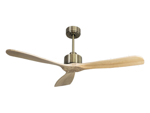 Ventilador de techo Reversible Termostato Wifi Motor DC Techos Inclinados Mando a Distancia Hypersilence Memoria FullWood 1