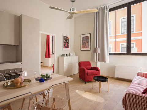 Ventilador de techo Reversible Termostato Wifi Motor DC Techos Inclinados Mando a Distancia Hypersilence Memoria FullWood 7