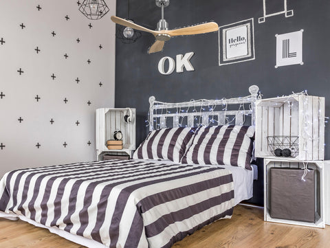 Ventilador de techo Reversible Termostato Wifi Motor DC Techos Inclinados Mando a Distancia Hypersilence Memoria FullWood 2