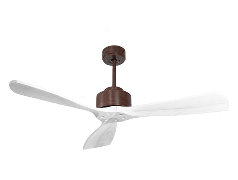 Ventilador de techo Modo Invierno/Verano Termostato Wifi Motor DC Techos Inclinados Mando a Distancia Hypersilence Memoria FullWood
