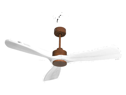 Ventilador de techo Modo Invierno/Verano Termostato Wifi Motor DC Techos Inclinados Mando a Distancia Hypersilence Memoria FullWood