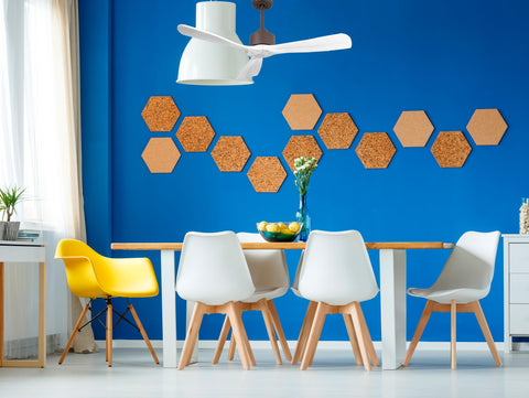 Ventilador de techo Modo Invierno/Verano Termostato Wifi Motor DC Techos Inclinados Mando a Distancia Hypersilence Memoria FullWood