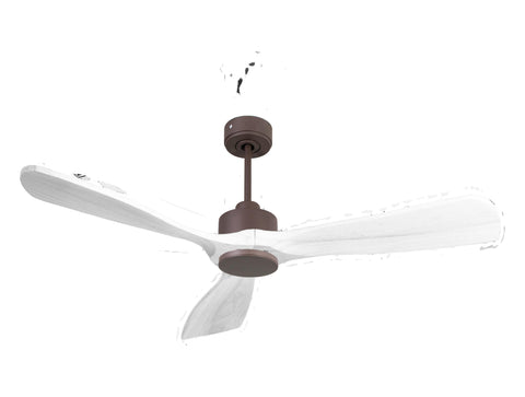 Ventilador de techo Modo Invierno/Verano Termostato Wifi Motor DC Techos Inclinados Mando a Distancia Hypersilence Memoria FullWood