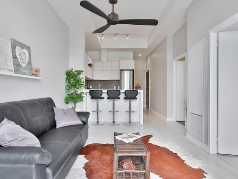 Ventilador de techo Reversible Termostato Wifi Motor DC Techos Inclinados Mando a Distancia Hypersilence Memoria FullWood 6