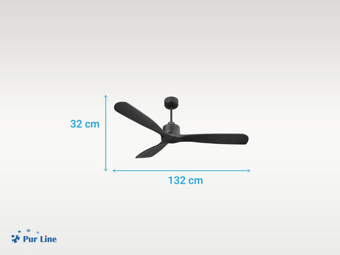 Ventilador de techo Reversible Termostato Wifi Motor DC Techos Inclinados Mando a Distancia Hypersilence Memoria FullWood 6