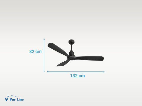 Ventilador de techo Reversible Termostato Wifi Motor DC Techos Inclinados Mando a Distancia Hypersilence Memoria FullWood 5