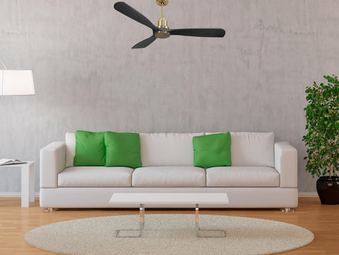 Ventilador de techo Reversible Termostato Wifi Motor DC Techos Inclinados Mando a Distancia Hypersilence Memoria FullWood 2