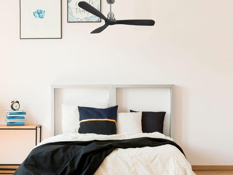 Ventilador de techo Reversible Termostato Wifi Motor DC Techos Inclinados Mando a Distancia Hypersilence Memoria FullWood 4