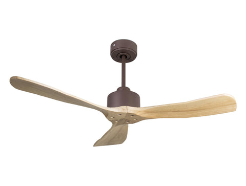 Ventilador de techo Reversible Termostato Wifi Motor DC Techos Inclinados Mando a Distancia Hypersilence Memoria FullWood 1