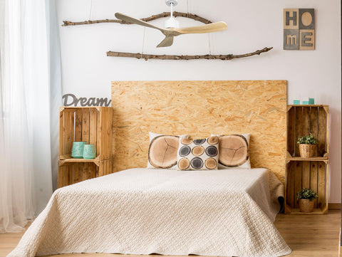 Ventilador de techo Reversible Termostato Wifi Motor DC Techos Inclinados Mando a Distancia Hypersilence Memoria FullWood 5