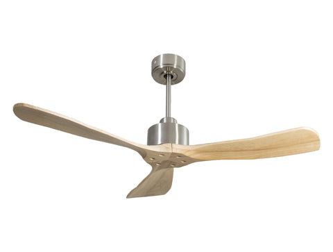 Ventilador de techo Reversible Termostato Wifi Motor DC Techos Inclinados Mando a Distancia Hypersilence Memoria FullWood 1