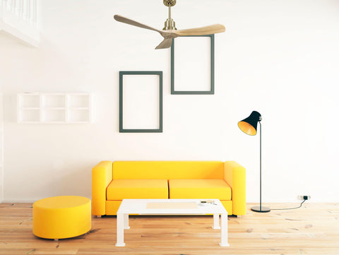 Ventilador de techo Reversible Termostato Wifi Motor DC Techos Inclinados Mando a Distancia Hypersilence Memoria FullWood 4