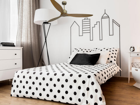 Ventilador de techo Reversible Termostato Wifi Motor DC Techos Inclinados Mando a Distancia Hypersilence Memoria FullWood 7