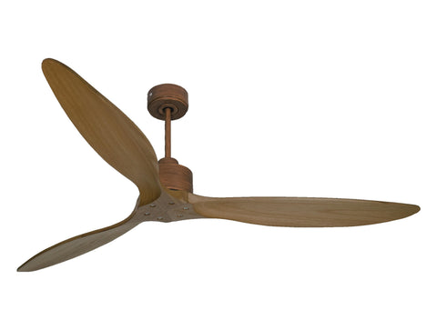 Ventilador de techo Reversible Termostato Wifi Motor DC Techos Inclinados Mando a Distancia Hypersilence Memoria FullWood 1