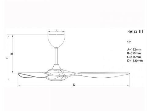 Ventilador de techo DC plata con aspas de 132cm y luz para 55m2