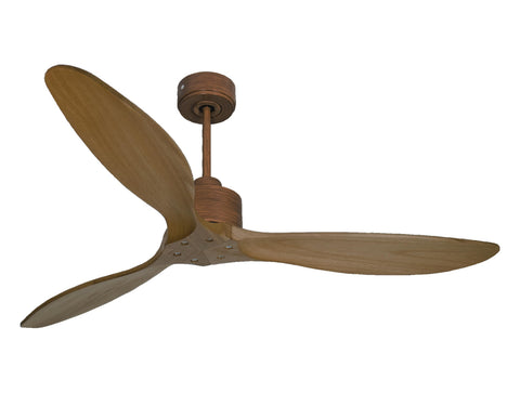 Ventilador de techo Reversible Termostato Wifi Motor DC Techos Inclinados Mando a Distancia Hypersilence Memoria FullWood 1