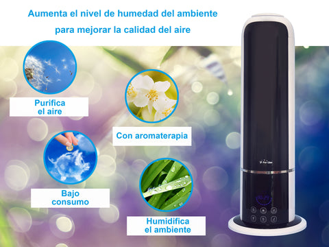 Humidificador de vapor frío con control remoto, diseño ultra eficiente y muy limpio con higrostato_6