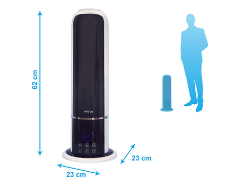 Humidificador de vapor frío con control remoto, diseño ultra eficiente y muy limpio con higrostato_3