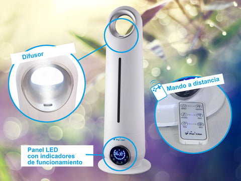 Humidificador de vapor frio ultra eficiente y diseño muy limpio con higrostato_5