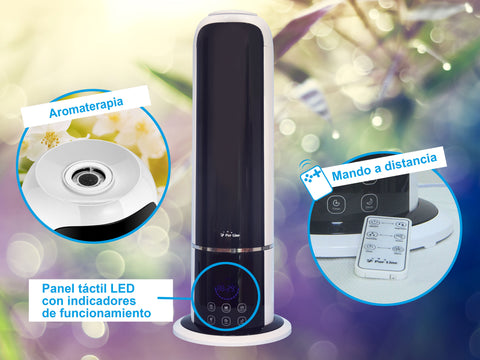 Humidificador de vapor frío con control remoto, diseño ultra eficiente y muy limpio con higrostato_4