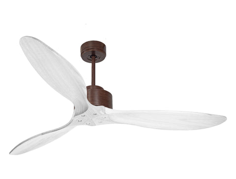 Ventilador de techo Modo Invierno/Verano Termostato Wifi Motor DC Techos Inclinados Mando a Distancia Hypersilence Memoria FullWood