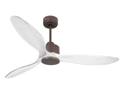 Ventilador de techo Reversible Termostato Wifi Motor DC Techos Inclinados Mando a Distancia Hypersilence Memoria FullWood