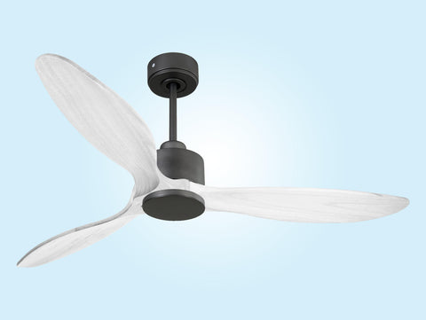 Ventilador de techo Reversible Termostato Wifi Motor DC Techos Inclinados Mando a Distancia Hypersilence Memoria FullWood