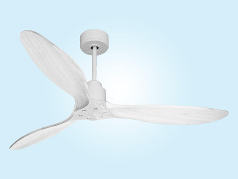 Ventilador de techo Modo Invierno/Verano Termostato Wifi Motor DC Techos Inclinados Mando a Distancia Hypersilence Memoria FullWood