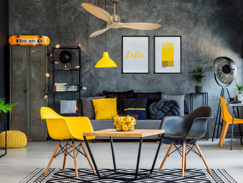 Ventilador de techo Reversible Termostato Wifi Motor DC Techos Inclinados Mando a Distancia Hypersilence Memoria FullWood 6