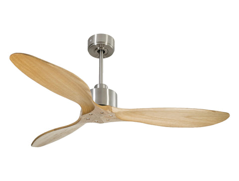 Ventilador de techo Reversible Termostato Wifi Motor DC Techos Inclinados Mando a Distancia Hypersilence Memoria FullWood 1