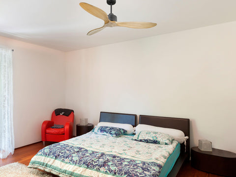Ventilador de techo Reversible Termostato Wifi Motor DC Techos Inclinados Mando a Distancia Hypersilence Memoria FullWood 6