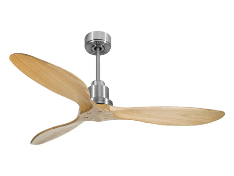 Ventilador de techo Reversible Termostato Wifi Motor DC Techos Inclinados Mando a Distancia Hypersilence Memoria FullWood 1