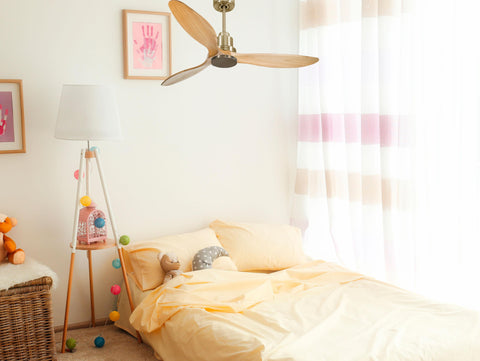 Ventilador de techo Reversible Termostato Wifi Motor DC Techos Inclinados Mando a Distancia Hypersilence Memoria FullWood 2