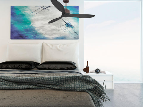 Ventilador de techo Reversible Termostato Wifi Motor DC Techos Inclinados Mando a Distancia Hypersilence Memoria FullWood 7