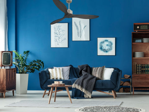 Ventilador de techo Reversible Termostato Wifi Motor DC Techos Inclinados Mando a Distancia Hypersilence Memoria FullWood 7