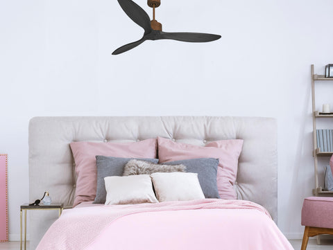 Ventilador de techo Reversible Termostato Wifi Motor DC Techos Inclinados Mando a Distancia Hypersilence Memoria FullWood 7
