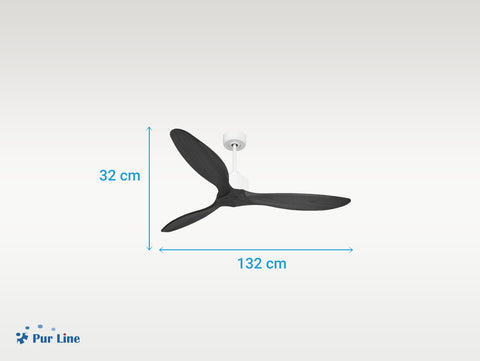 Ventilador de techo Reversible Termostato Wifi Motor DC Techos Inclinados Mando a Distancia Hypersilence Memoria FullWood 4