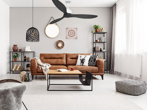 Ventilador de techo Reversible Termostato Wifi Motor DC Techos Inclinados Mando a Distancia Hypersilence Memoria FullWood 7