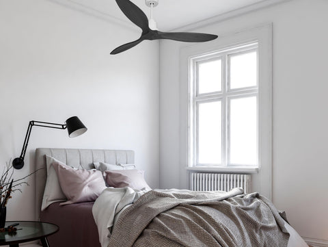 Ventilador de techo Reversible Termostato Wifi Motor DC Techos Inclinados Mando a Distancia Hypersilence Memoria FullWood 5