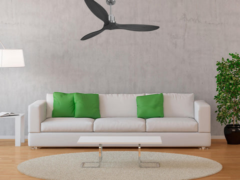 Ventilador de techo Reversible Termostato Wifi Motor DC Techos Inclinados Mando a Distancia Hypersilence Memoria FullWood 3