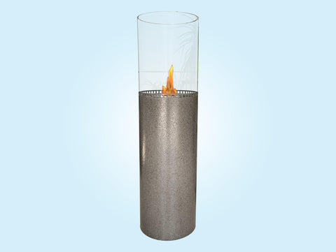 Chimenea de etanol de suelo con estampado granulado