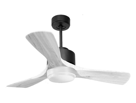 Ventilador de techo Modo Invierno/Verano Termostato Dimable Wifi Motor DC Techos Inclinados Mando a Distancia Luz tres tonos Hypersilence Memoria