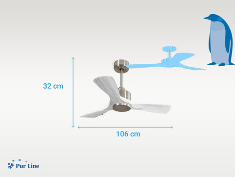 Ventilador de techo Wifi Motor DC Mando a Distancia Hypersilence Memoria