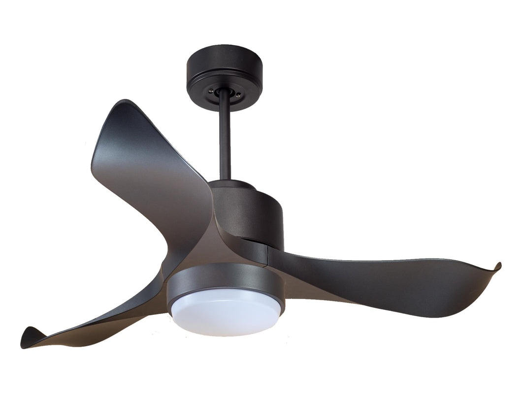 Ventilador de techo Reversible Termostato Wifi Motor DC Techos Inclinados Mando a Distancia Luz tres tonos Adaptador 2/3 Aspas Hypersilence Memoria