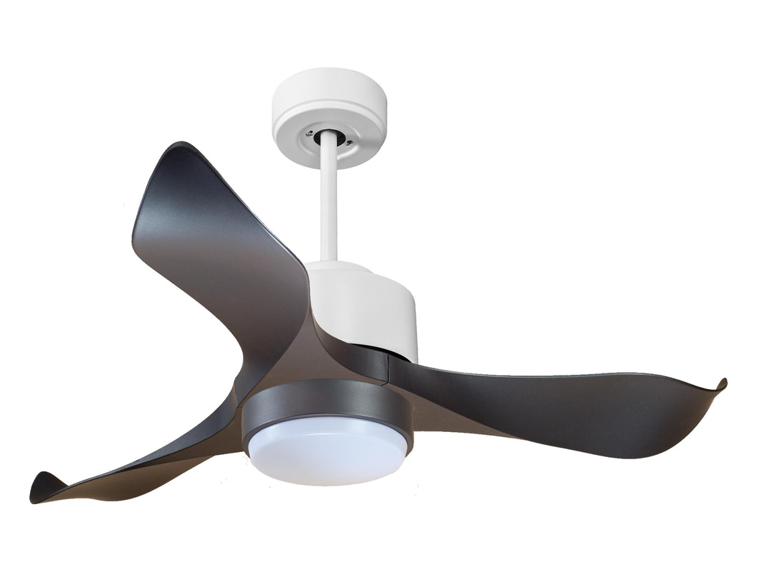 Ventilador de techo Reversible Termostato Wifi Motor DC Techos Inclinados Mando a Distancia Luz tres tonos Adaptador 2/3 Aspas Hypersilence Memoria
