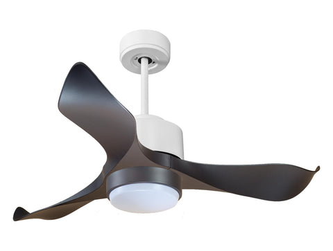 Ventilador de techo Reversible Termostato Wifi Motor DC Techos Inclinados Mando a Distancia Luz tres tonos Adaptador 2/3 Aspas Hypersilence Memoria