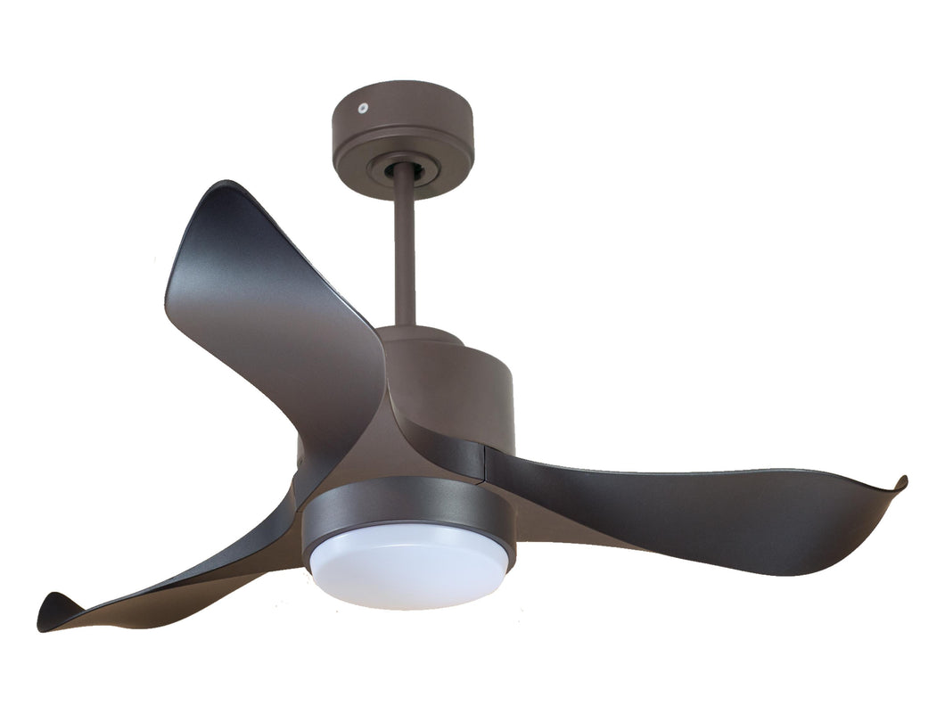 Ventilador de techo Reversible Termostato Wifi Motor DC Techos Inclinados Mando a Distancia Luz tres tonos Adaptador 2/3 Aspas Hypersilence Memoria